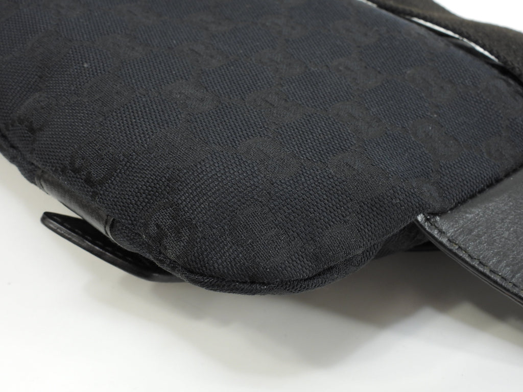Gucci marsupio GG Supreme denim pelle nera marsupio marsupio come nuovo @ 6