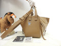 Loewe Hammock Compact borsa Suna Fujita collaborazione pelle marrone borsa a mano borsa a tracolla scimmia@012339