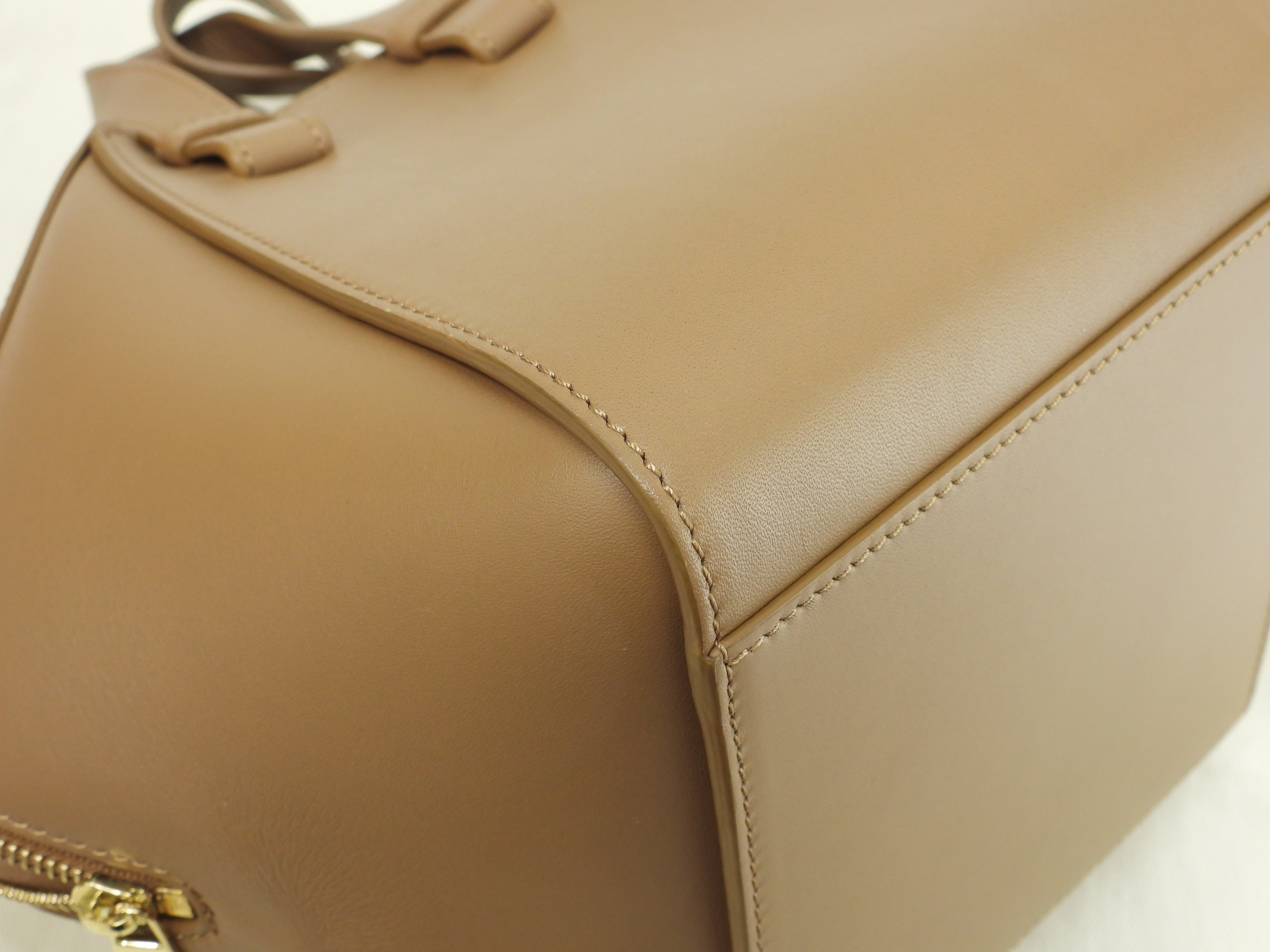 Loewe Hammock Compact borsa Suna Fujita collaborazione pelle marrone borsa a mano borsa a tracolla scimmia@012339