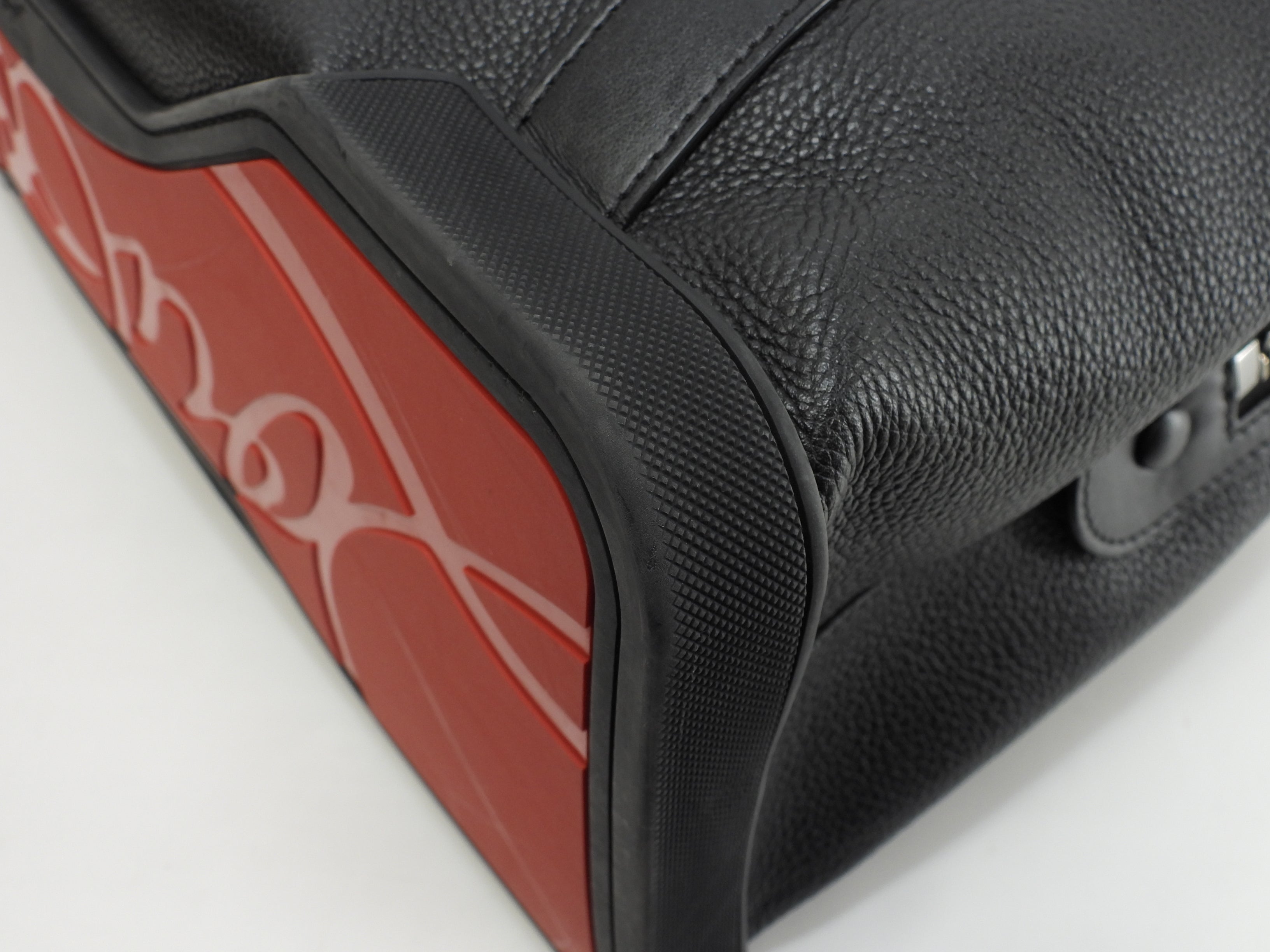 Christian Louboutin Holdall Borsa Tote da uomo in pelle nera Damon Usata in ottime condizioni @ 2