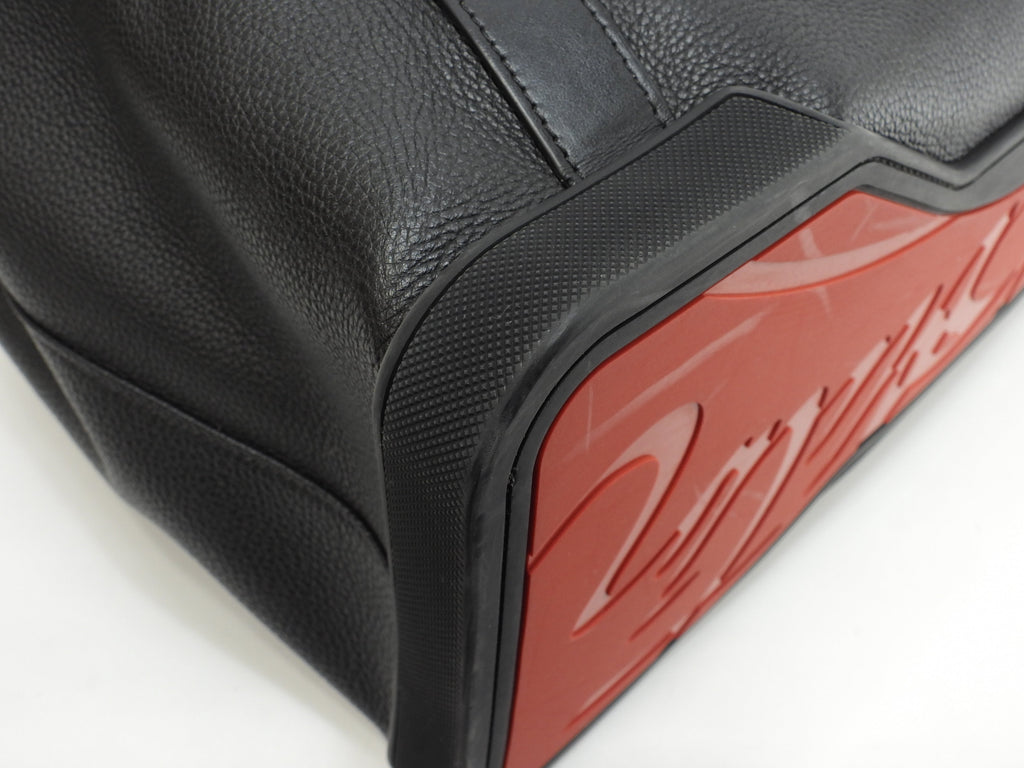 Christian Louboutin Holdall Borsa Tote da uomo in pelle nera Damon Usata in ottime condizioni @ 2