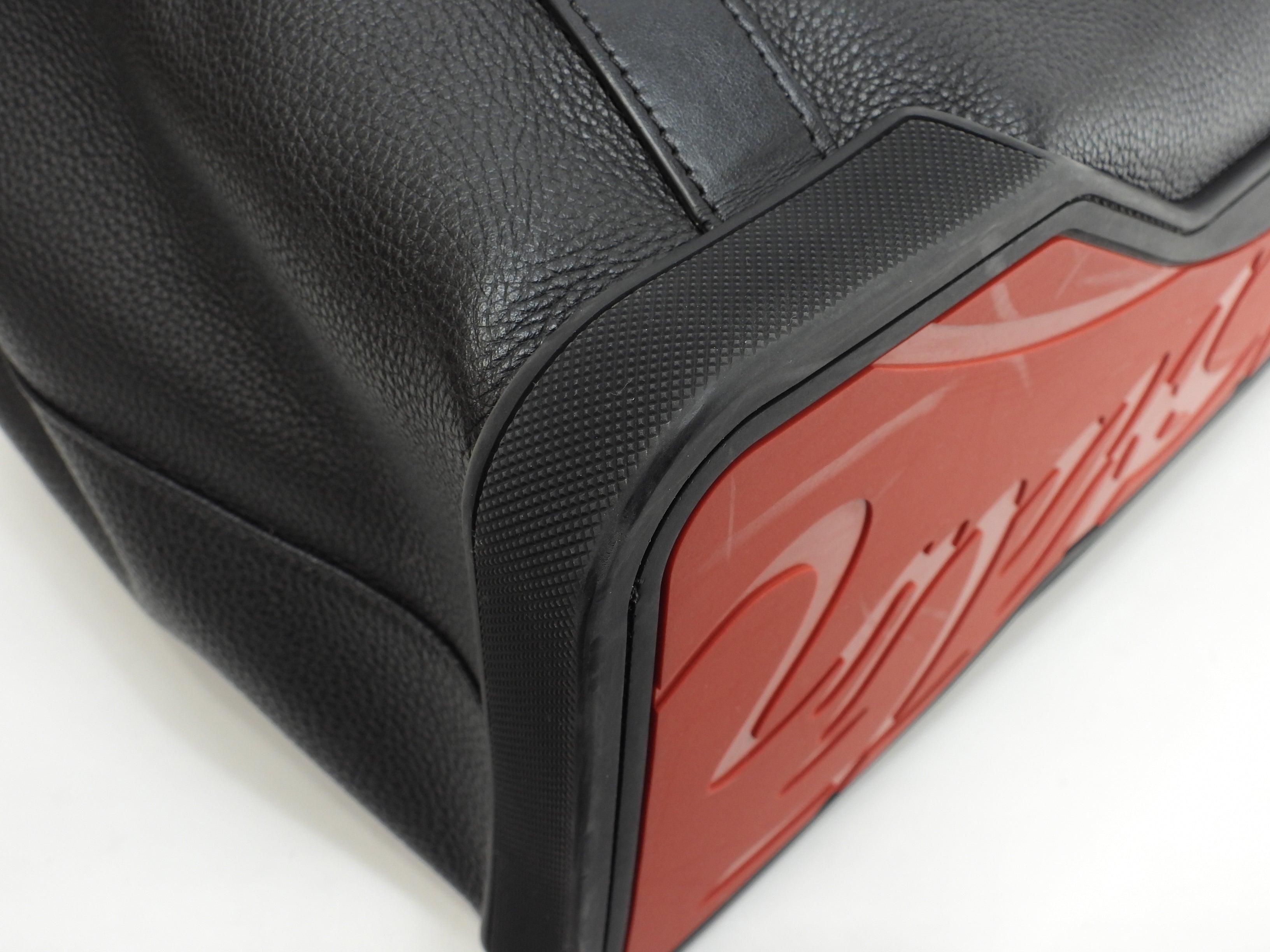 Christian Louboutin Holdall Borsa Tote da uomo in pelle nera Damon Usata in ottime condizioni @ 2