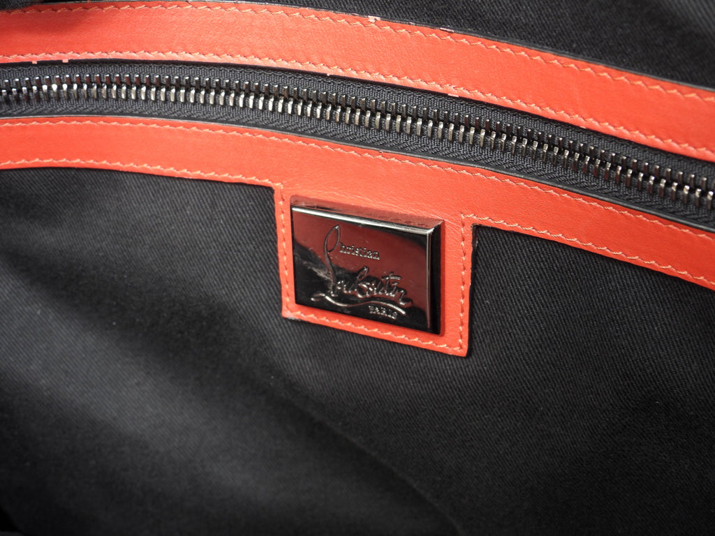 Christian Louboutin Holdall Borsa Tote da uomo in pelle nera Damon Usata in ottime condizioni @ 2