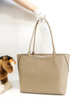 Valextra Amica Small Borsa Tote in Pelle Grigia Condizioni Eccellenti @N382074