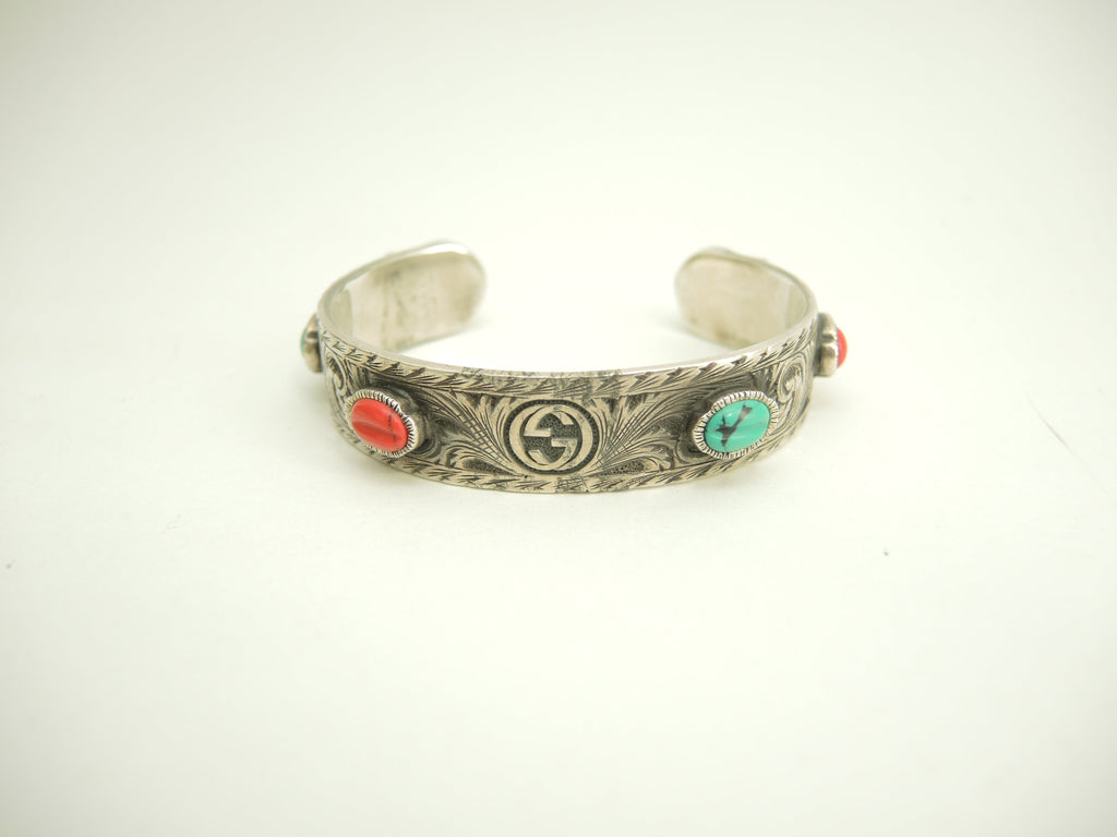 Gucci bracciale rigido testa di tigre con pietre AG925 braccialetto in argento 925@ 5