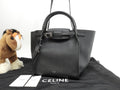 Celine Big Bag Small in pelle nera, borsa a mano con tracolla, condizioni eccellenti@U-LM-5118 2