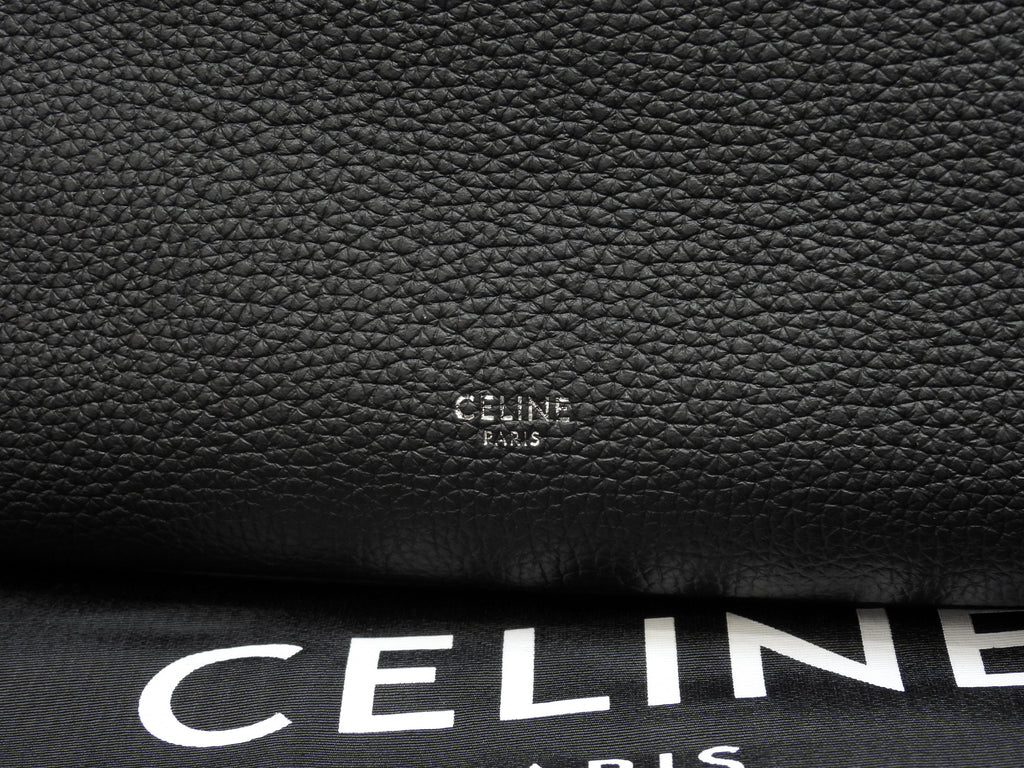 Celine Big Bag Small in pelle nera, borsa a mano con tracolla, condizioni eccellenti@U-LM-5118 2
