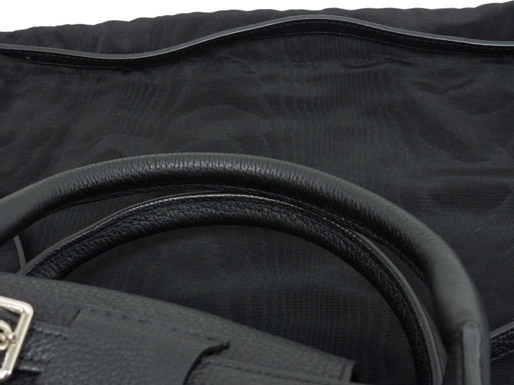 Celine Big Bag Small in pelle nera, borsa a mano con tracolla, condizioni eccellenti@U-LM-5118 2
