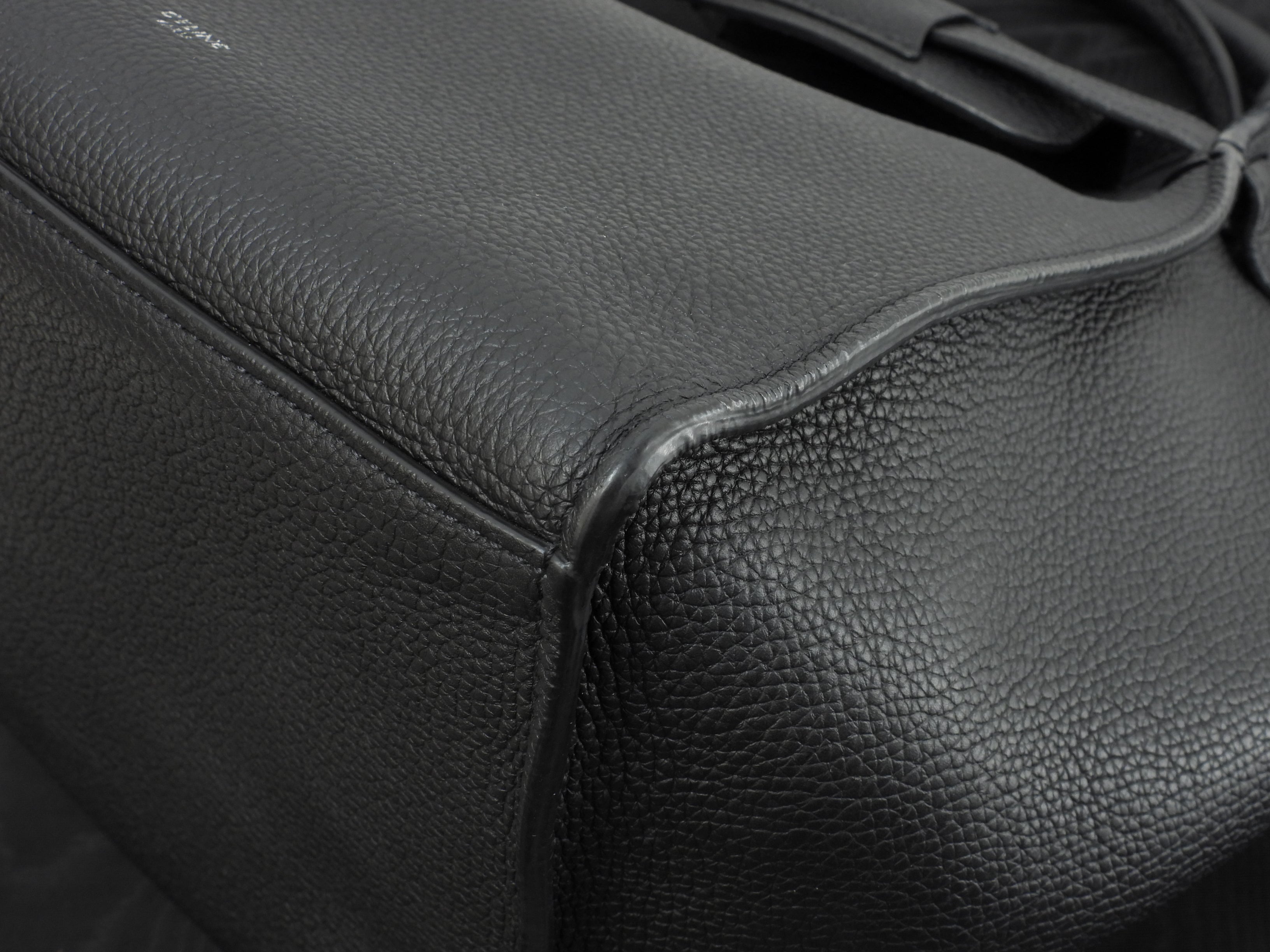 Celine Big Bag Small in pelle nera, borsa a mano con tracolla, condizioni eccellenti@U-LM-5118 2