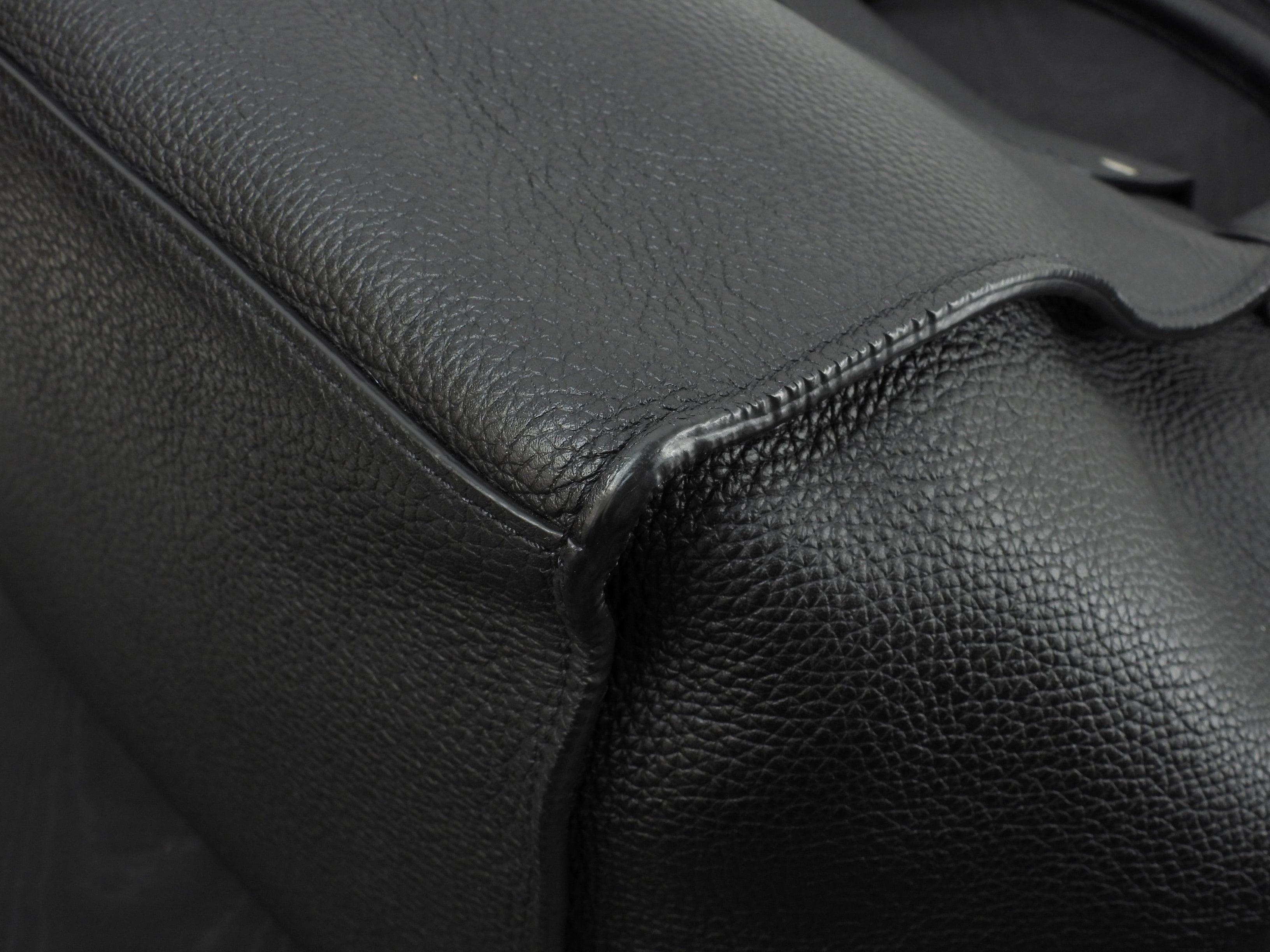 Celine Big Bag Small in pelle nera, borsa a mano con tracolla, condizioni eccellenti@U-LM-5118 2