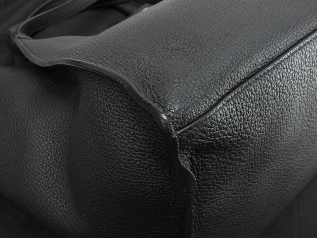 Celine Big Bag Small in pelle nera, borsa a mano con tracolla, condizioni eccellenti@U-LM-5118 2