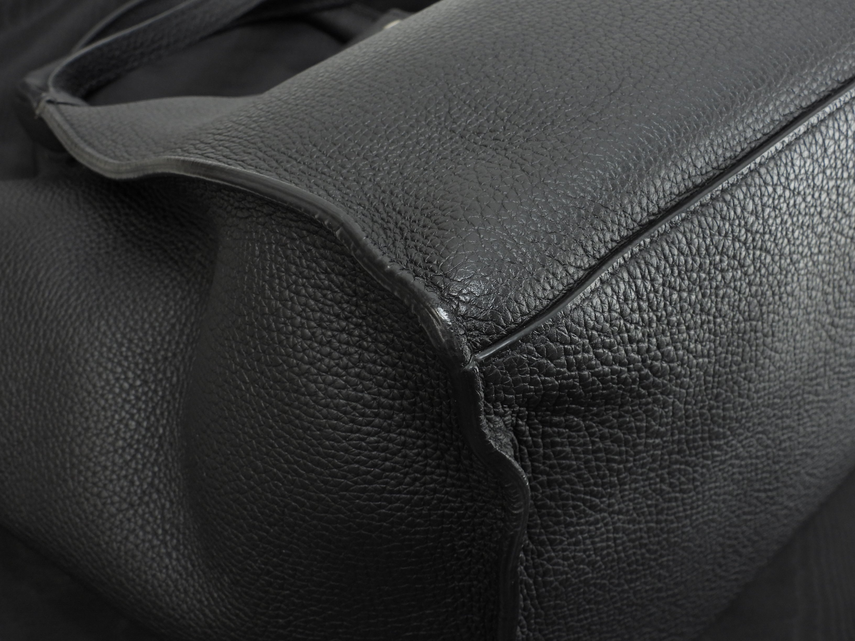 Celine Big Bag Small in pelle nera, borsa a mano con tracolla, condizioni eccellenti@U-LM-5118 2