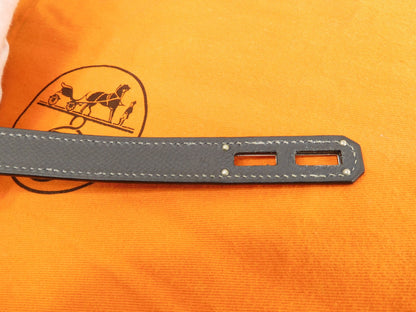 Hermès Kelly Depeches 38 Epsom/Etain Metalleria Argentata Cartella @□I