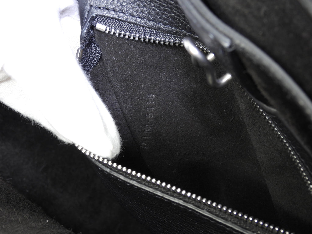 Celine Big Bag Small in pelle nera, borsa a mano con tracolla, condizioni eccellenti@U-LM-5118 2