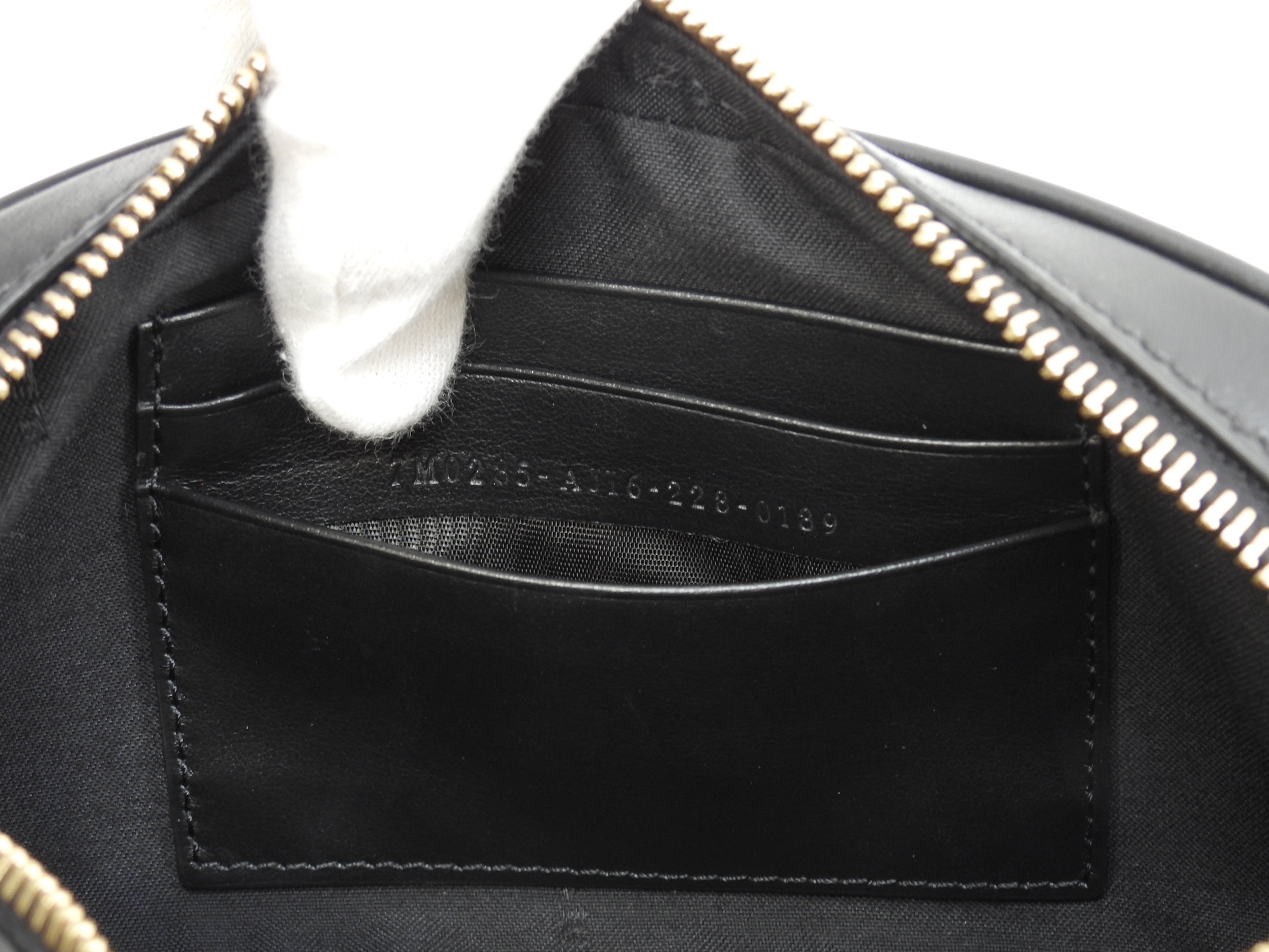 Fendi x Versace Pochette Fendace Pelle Nera Borsa a Tracolla Inutilizzata @ 1