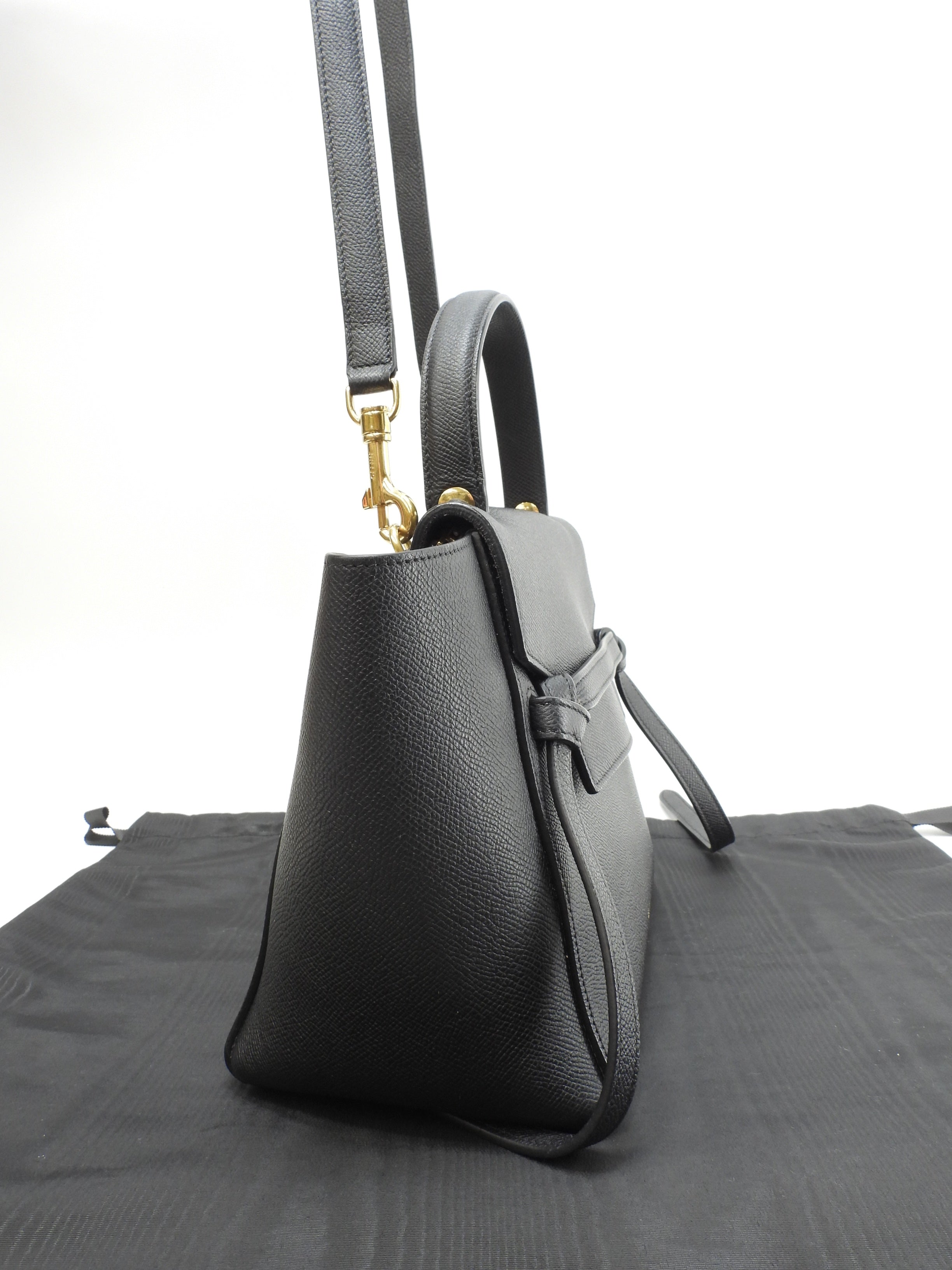 Celine Belt Bag Micro Pelle Nera Pochette Borsa a mano Borsa a tracolla Ottime condizioni@ 355