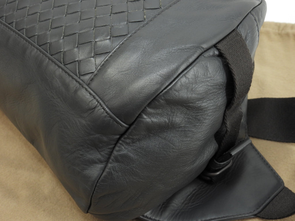 Bottega Veneta marsupio grande in pelle Intrecciato grigio, usato pochissimo @B04047843D