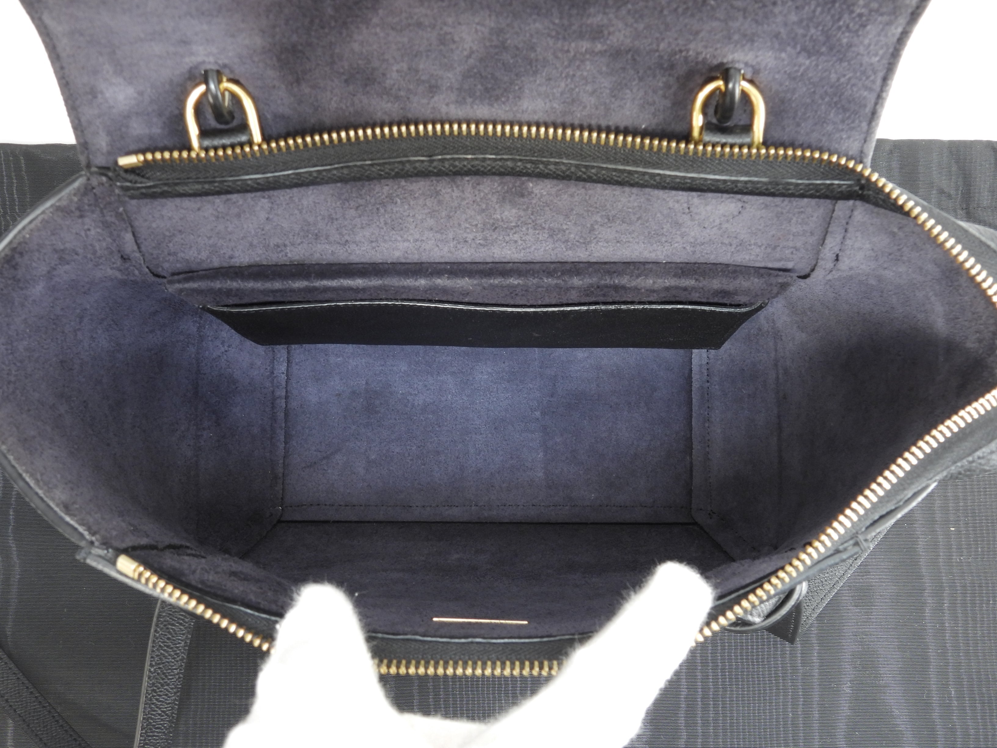 Celine Belt Bag Micro Pelle Nera Pochette Borsa a mano Borsa a tracolla Ottime condizioni@ 355