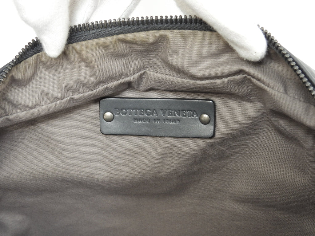 Bottega Veneta marsupio grande in pelle Intrecciato grigio, usato pochissimo @B04047843D