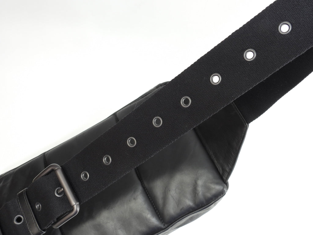 Bottega Veneta marsupio medio in pelle Intrecciato nero marsupio a tracolla @B03656004Q