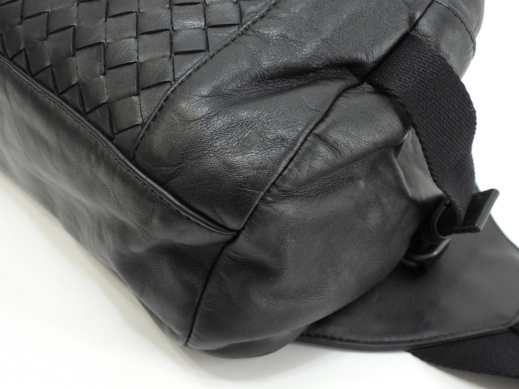 Bottega Veneta marsupio medio in pelle Intrecciato nero marsupio a tracolla @B03656004Q