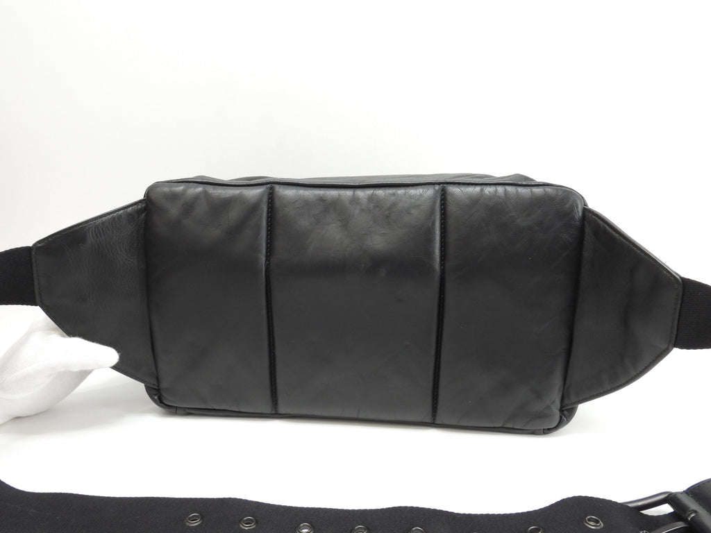 Bottega Veneta marsupio medio in pelle Intrecciato nero marsupio a tracolla @B03656004Q