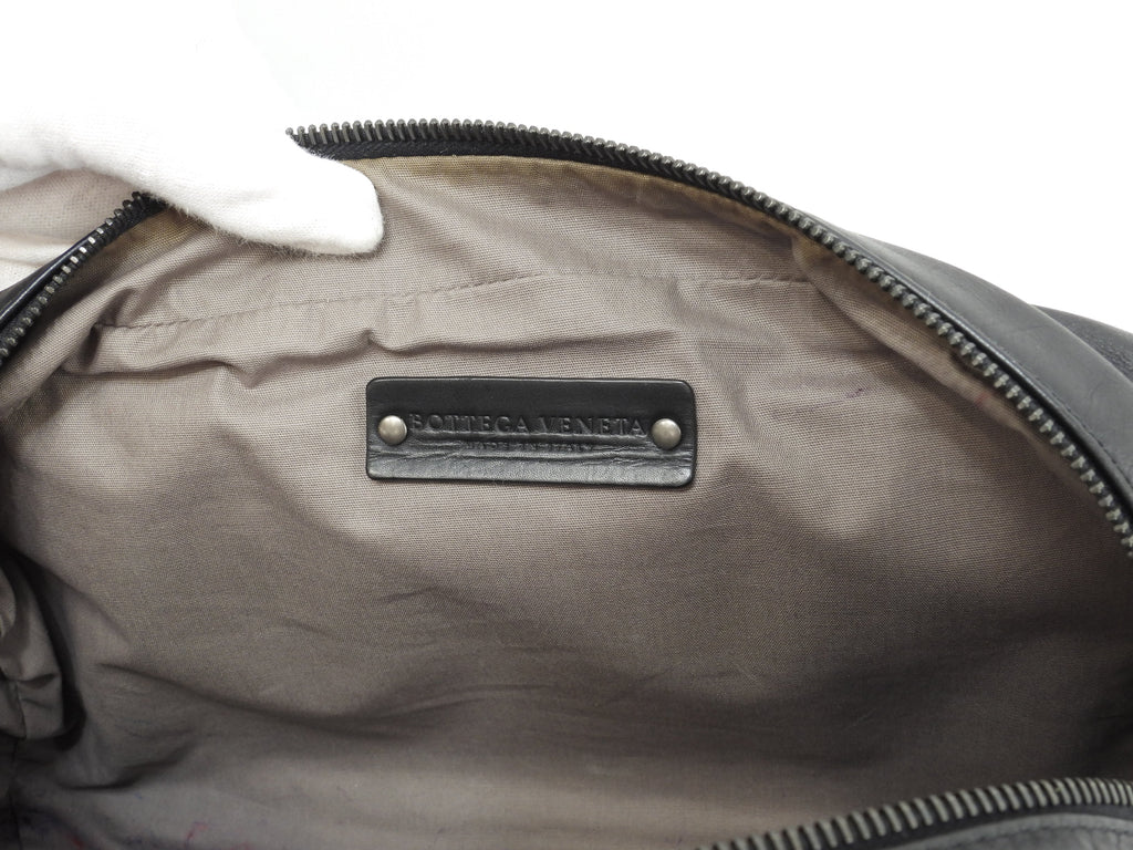 Bottega Veneta marsupio medio in pelle Intrecciato nero marsupio a tracolla @B03656004Q