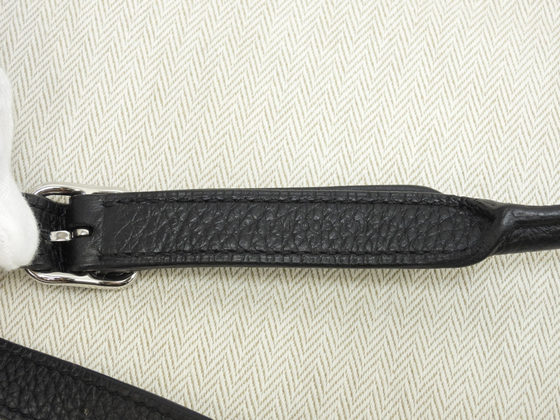 エルメス シルキーシティPM トリヨンレザー黒 ショルダーバッグ クロスボディ 極美品@Y