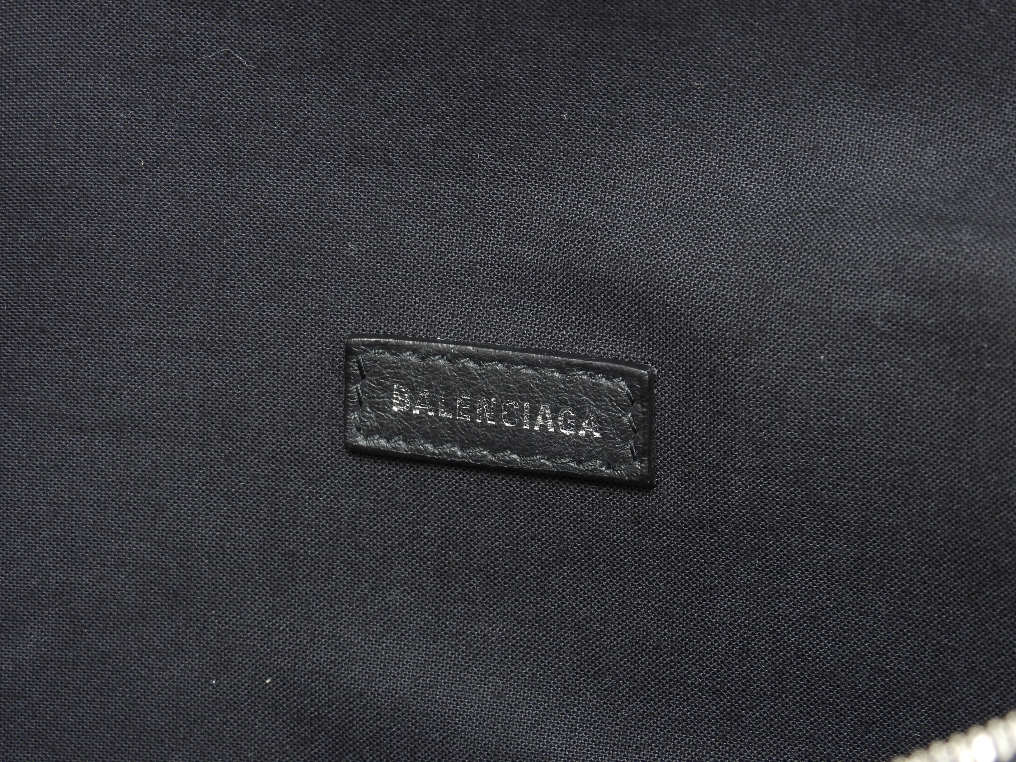 Balenciaga Marsupio Everyday Pelle Nera Logo Bianco Borsa a tracolla condizioni perfette @ 43