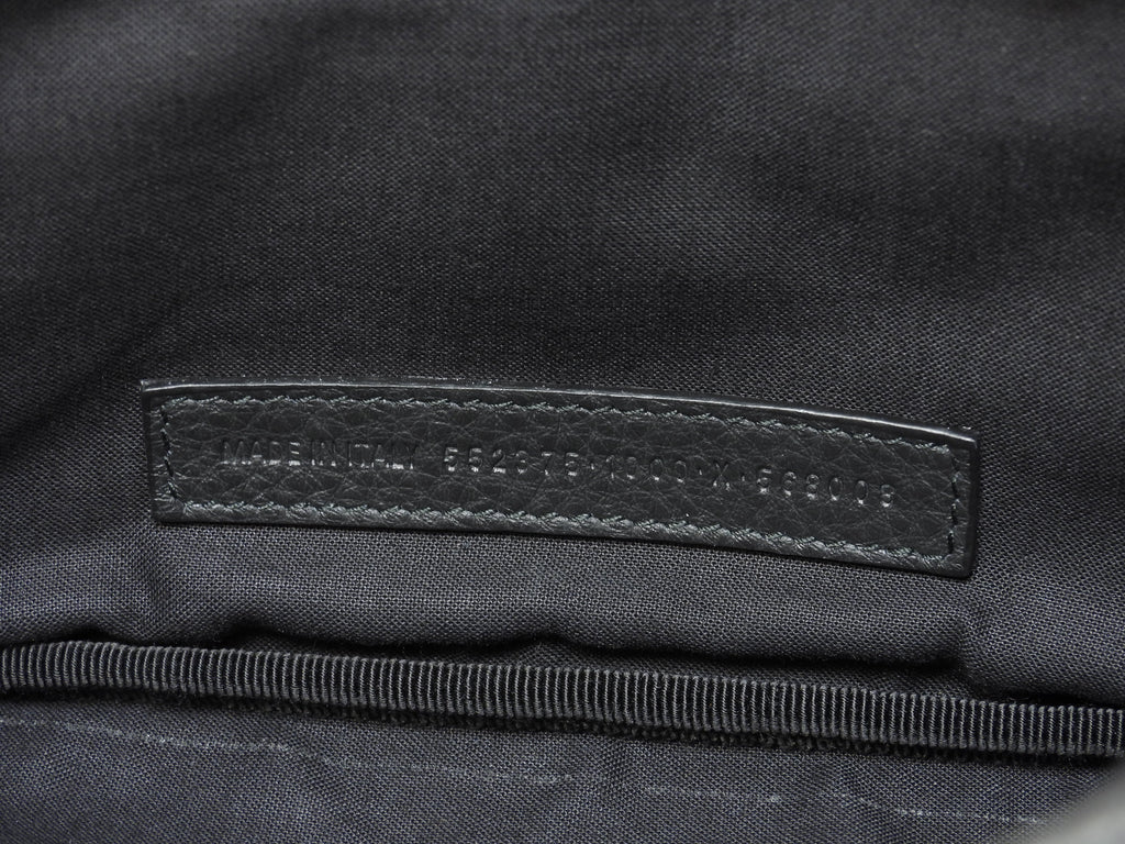 Balenciaga Marsupio Everyday Pelle Nera Logo Bianco Borsa a tracolla condizioni perfette @ 43