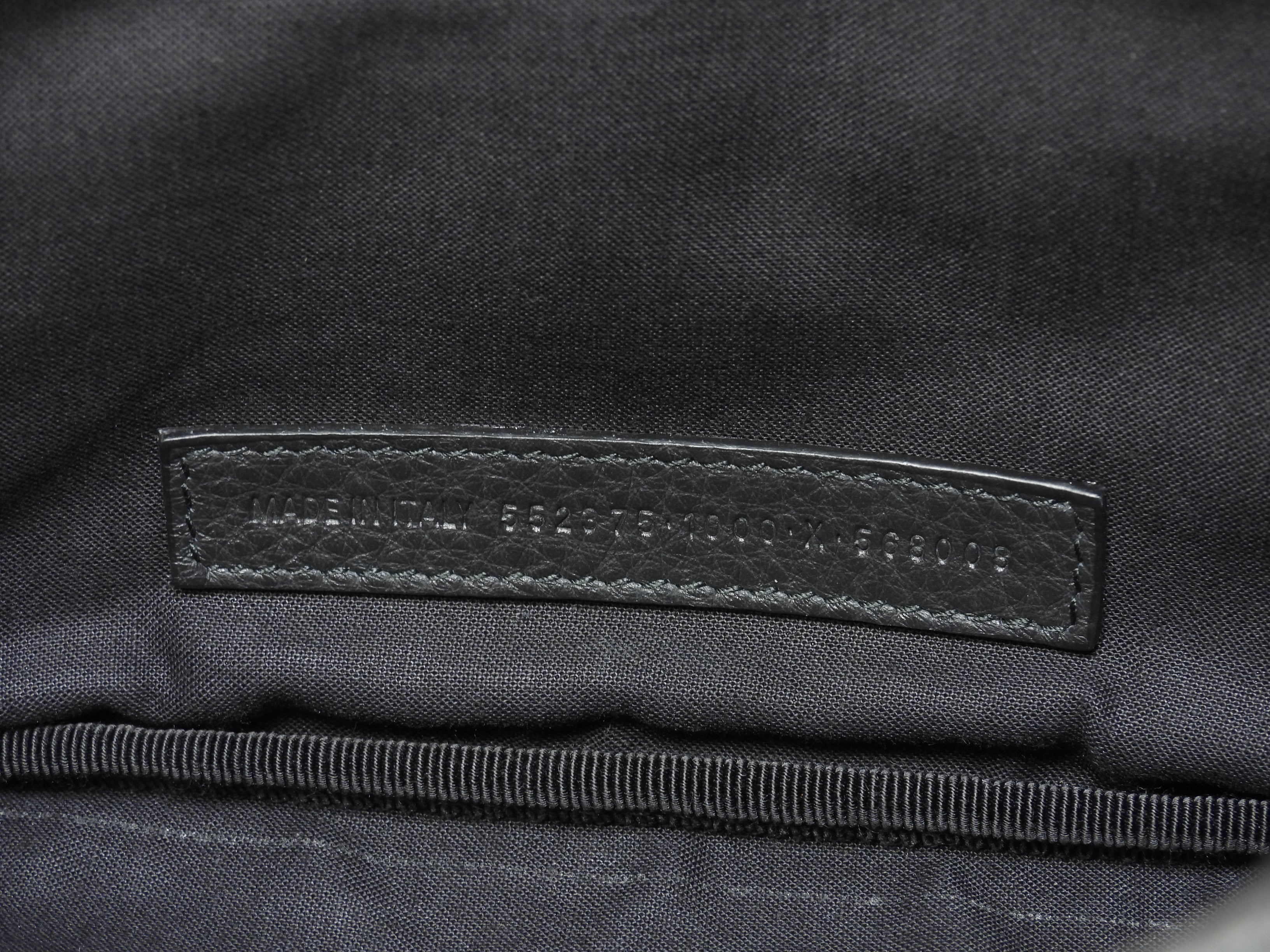 Balenciaga Marsupio Everyday Pelle Nera Logo Bianco Borsa a tracolla condizioni perfette @ 43