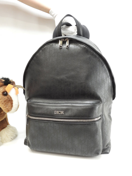 Christian Dior Zaino Rider Galaxy Nero Omme Usato Eccellenti Condizioni@21-BO-0208
