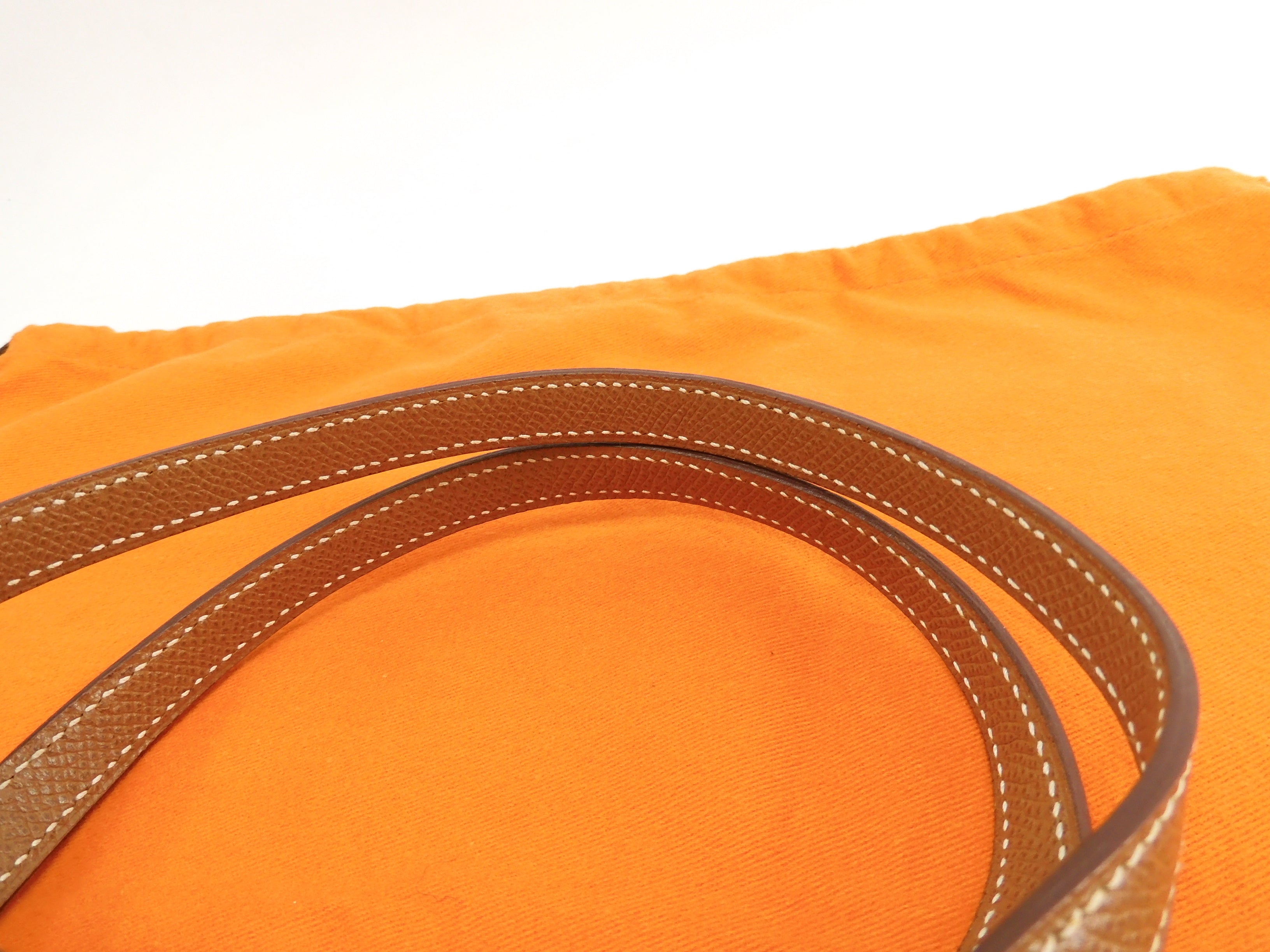 Hermès Borsa a mano Katatsumuri in Courchevel/hardware oro, in condizioni eccellenti@□H