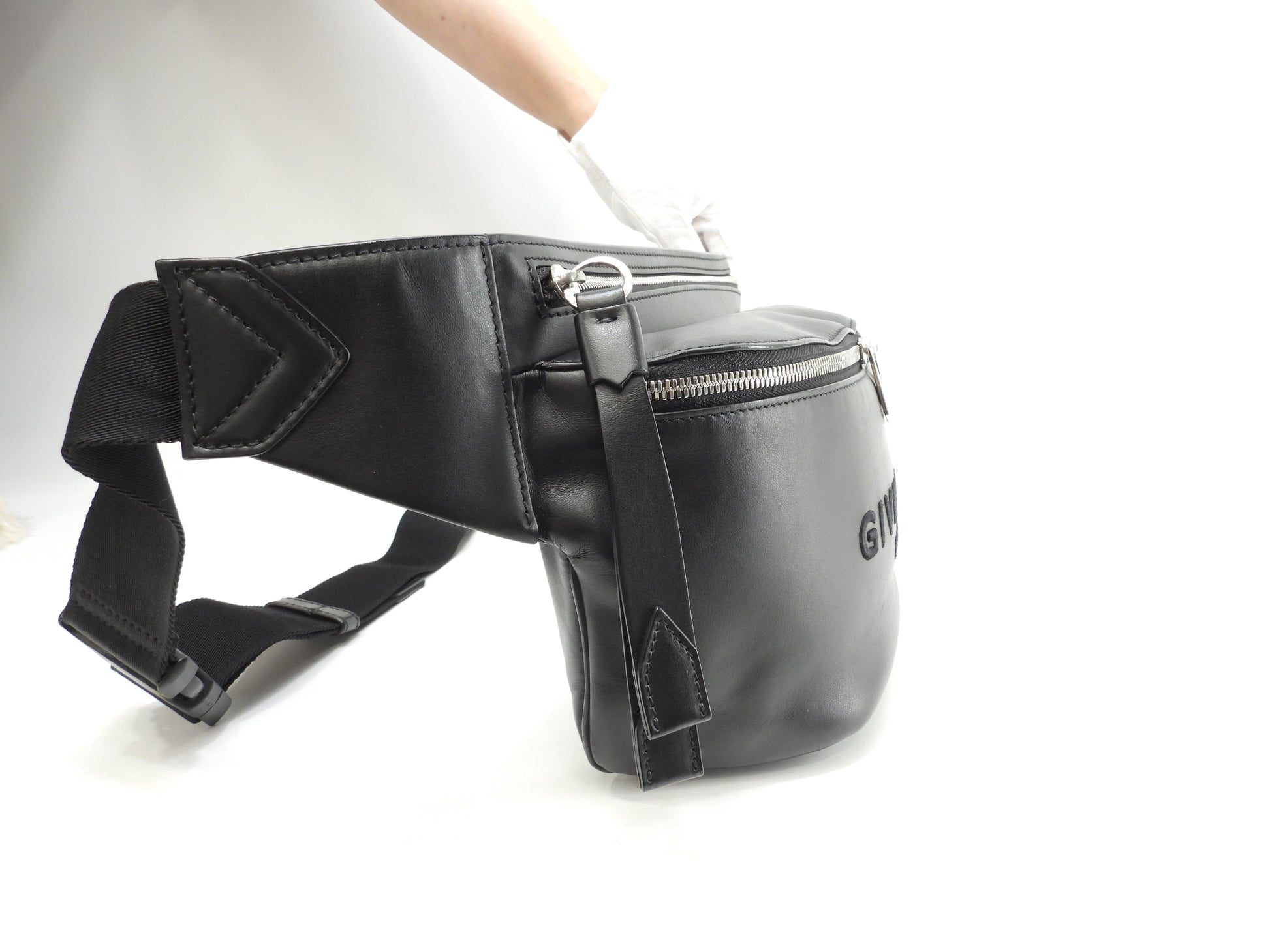 Givenchy marsupio in pelle nero bumbag cintura borsa a tracolla come nuovo@GAF1119