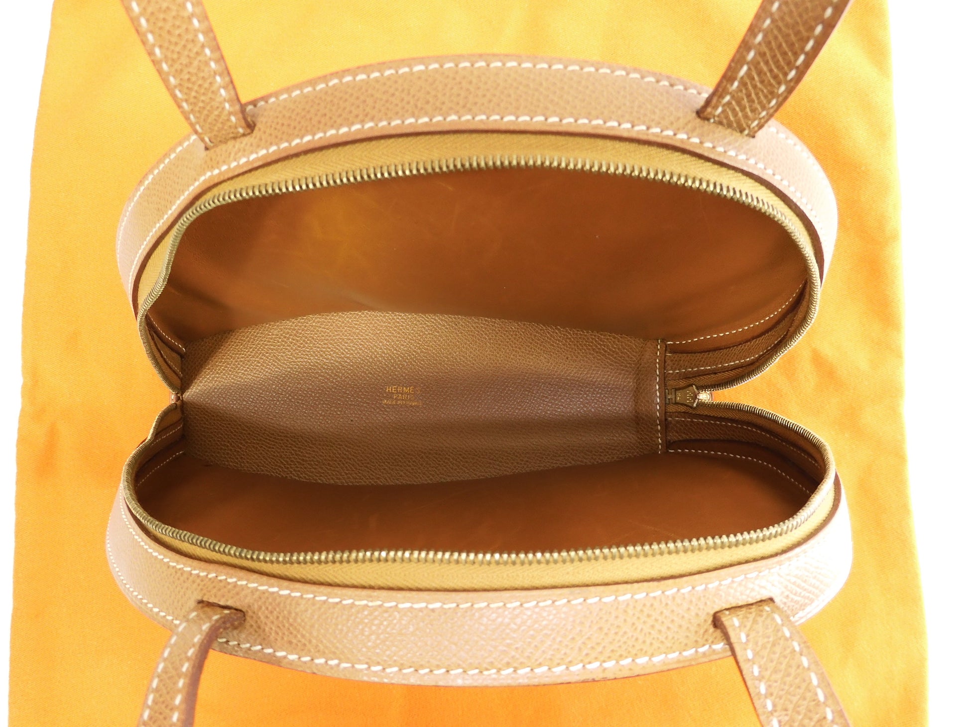 エルメス ハンドバッグ カタツムリ クシュベル/ゴールド金具 極美品@□H