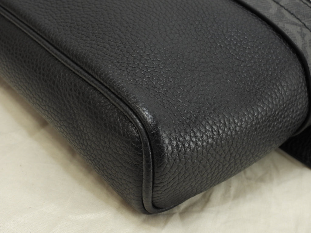 Salvatore Ferragamo Marsupio Gancini Pelle PVC Nera Bum Bag Come Nuovo@ 21