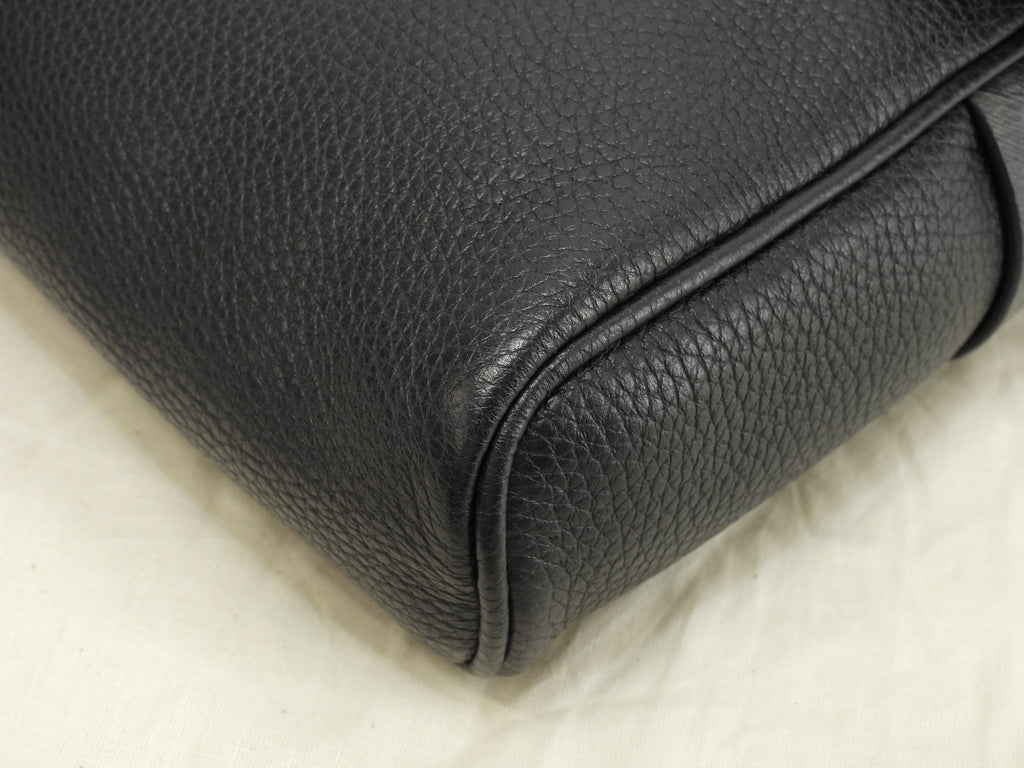 Salvatore Ferragamo Marsupio Gancini Pelle PVC Nera Bum Bag Come Nuovo@ 21