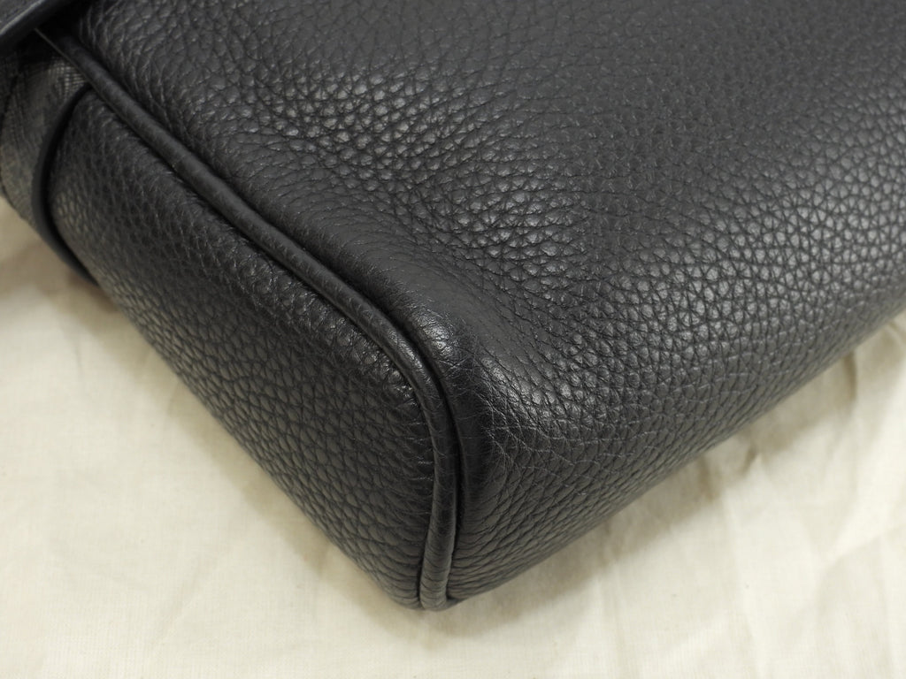Salvatore Ferragamo Marsupio Gancini Pelle PVC Nera Bum Bag Come Nuovo@ 21