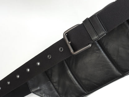 Bottega Veneta marsupio Intrecciato in pelle nera con marsupio a tracolla @B03658988E
