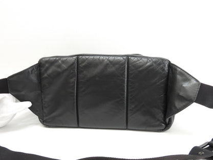 Bottega Veneta marsupio Intrecciato in pelle nera con marsupio a tracolla @B03658988E