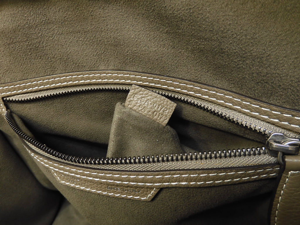 Celine Mini Luggage pelle di vitello martellata Slit borsa a mano tote eccellenti condizioni@ 3
