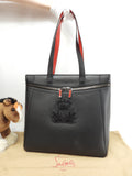 Christian Louboutin borsa tote Cabado in pelle nera da uomo, zaino, ottime condizioni @ 3
