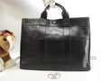 エルメス トートMM フールトゥ フルレザー黒 ハンドバッグ トートバッグ 美品@□E 15
