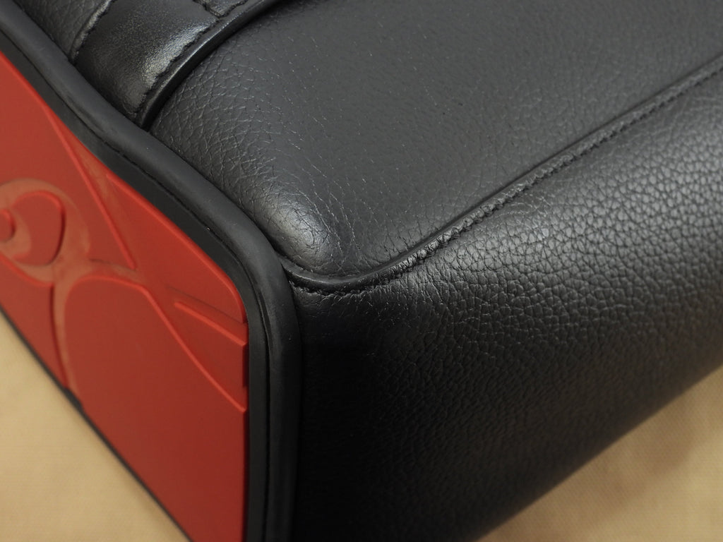 Christian Louboutin borsa tote Cabado in pelle nera da uomo, zaino, ottime condizioni @ 3
