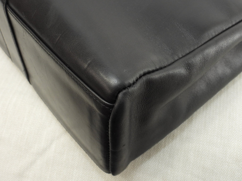 エルメス トートMM フールトゥ フルレザー黒 ハンドバッグ トートバッグ 美品@□E 15