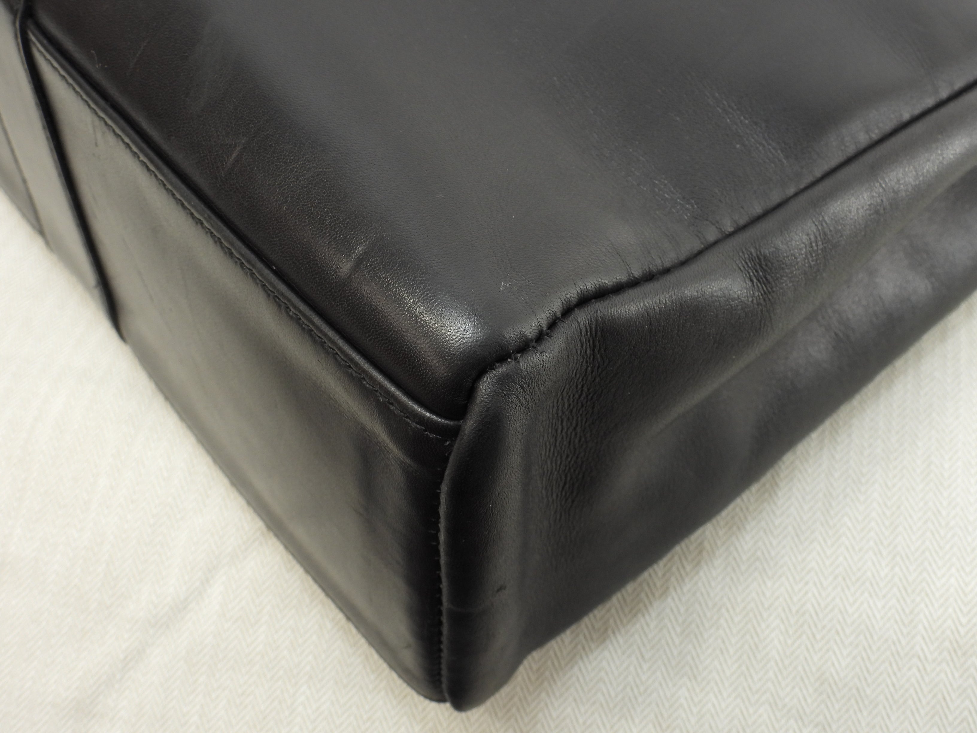 エルメス トートMM フールトゥ フルレザー黒 ハンドバッグ トートバッグ 美品@□E 15