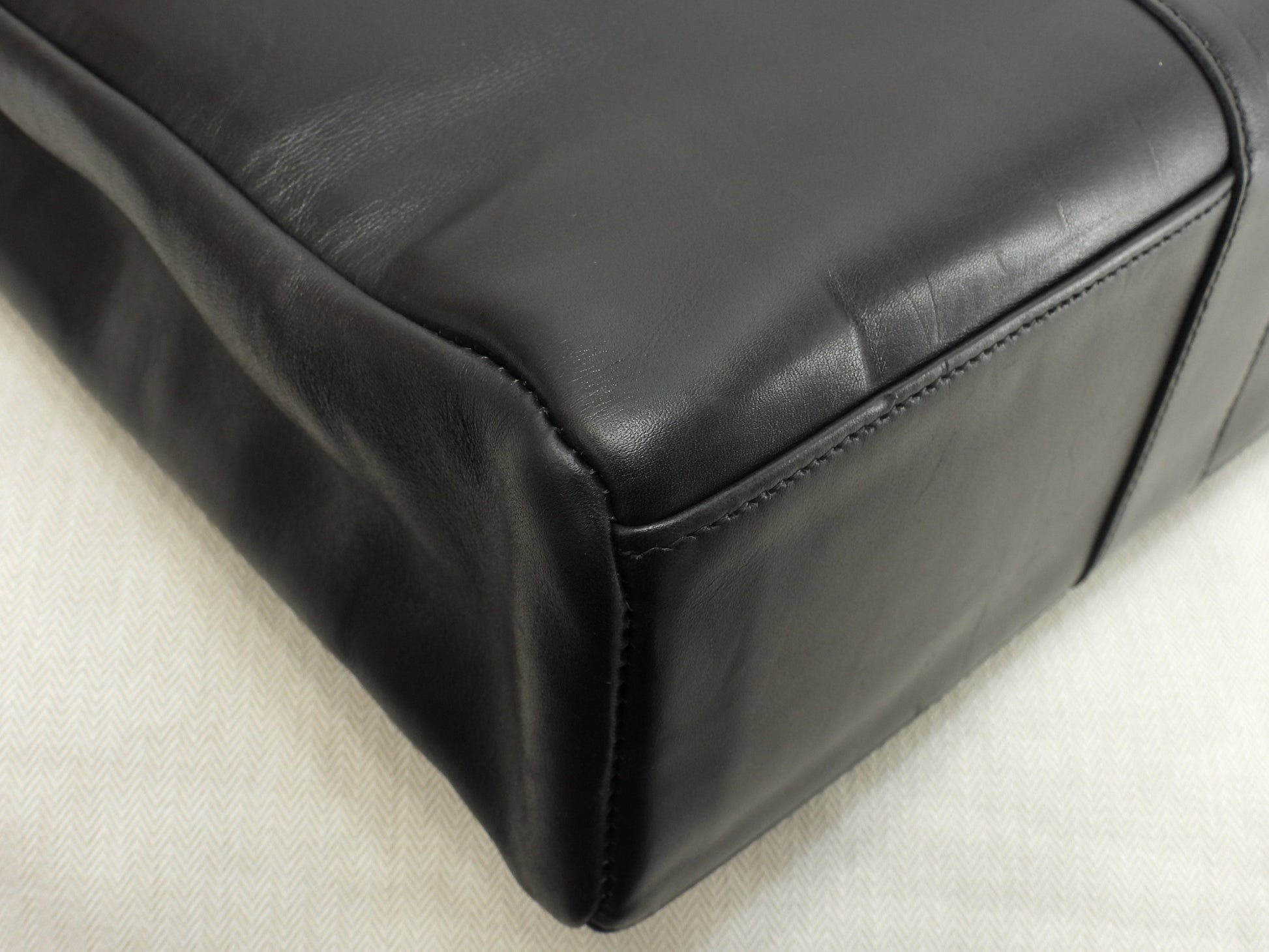 エルメス トートMM フールトゥ フルレザー黒 ハンドバッグ トートバッグ 美品@□E 15