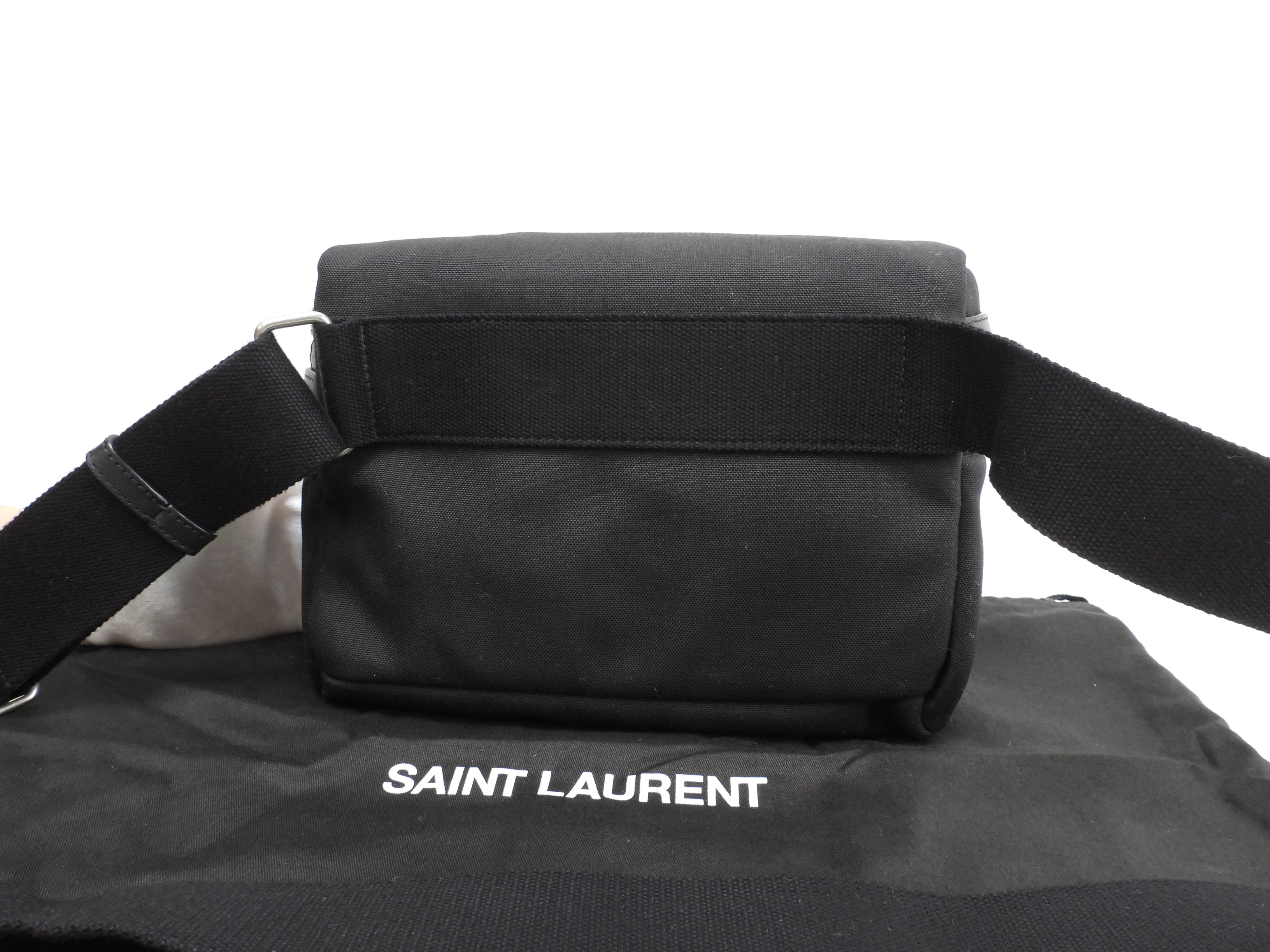 Saint Laurent Marsupio City in nylon/pelle nera, marsupio/bag bum bag, ottime condizioni @ 6