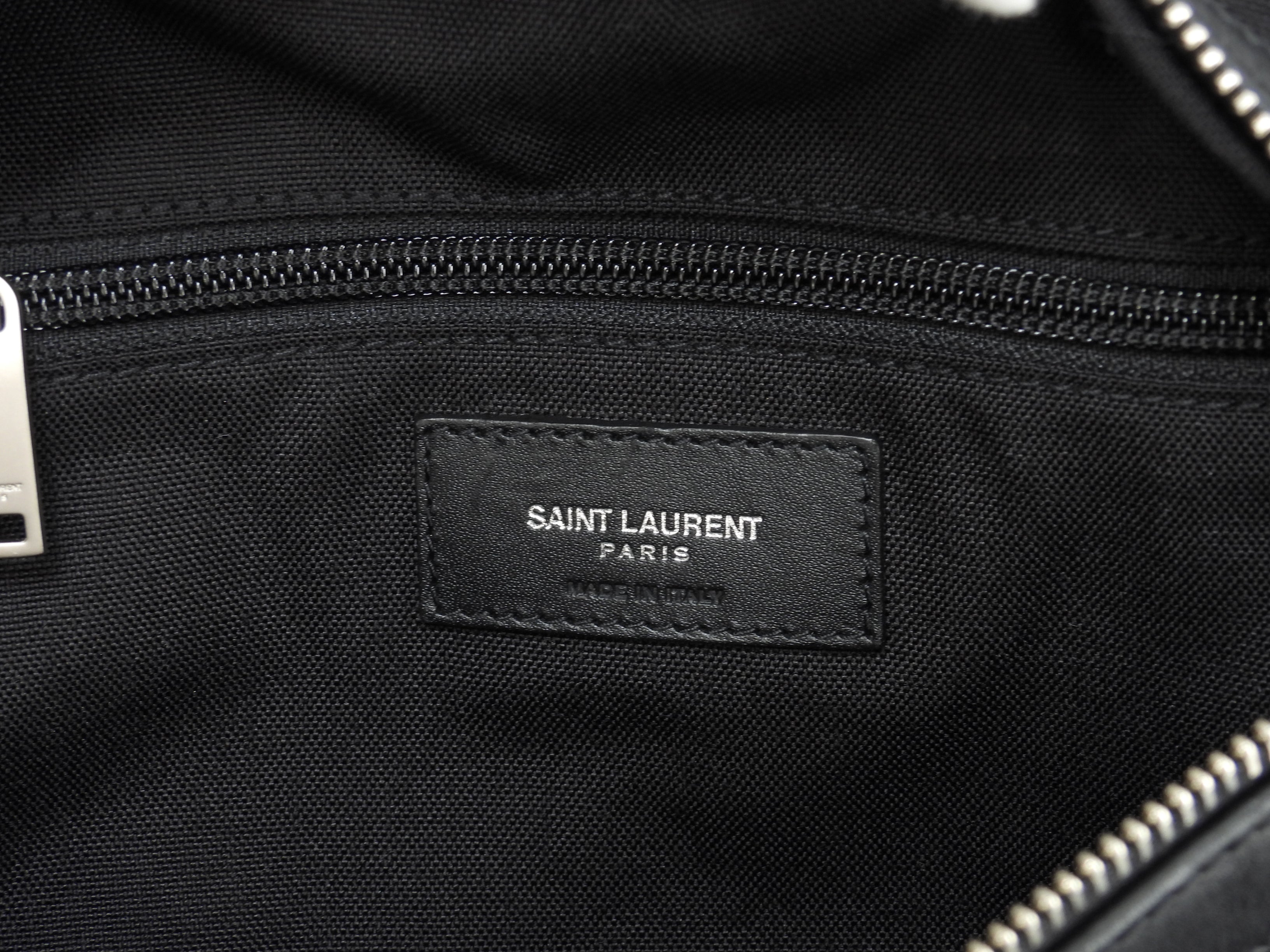 Saint Laurent Marsupio City in nylon/pelle nera, marsupio/bag bum bag, ottime condizioni @ 6