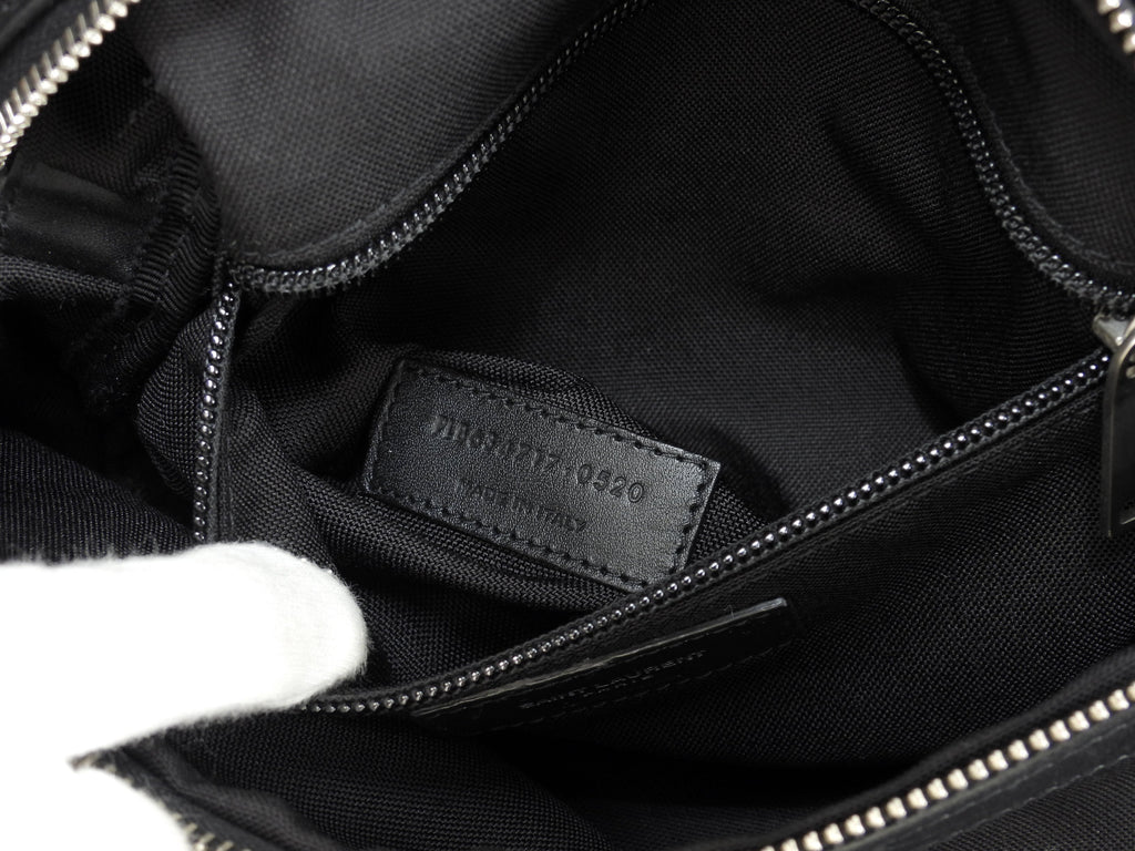 Saint Laurent Marsupio City in nylon/pelle nera, marsupio/bag bum bag, ottime condizioni @ 6